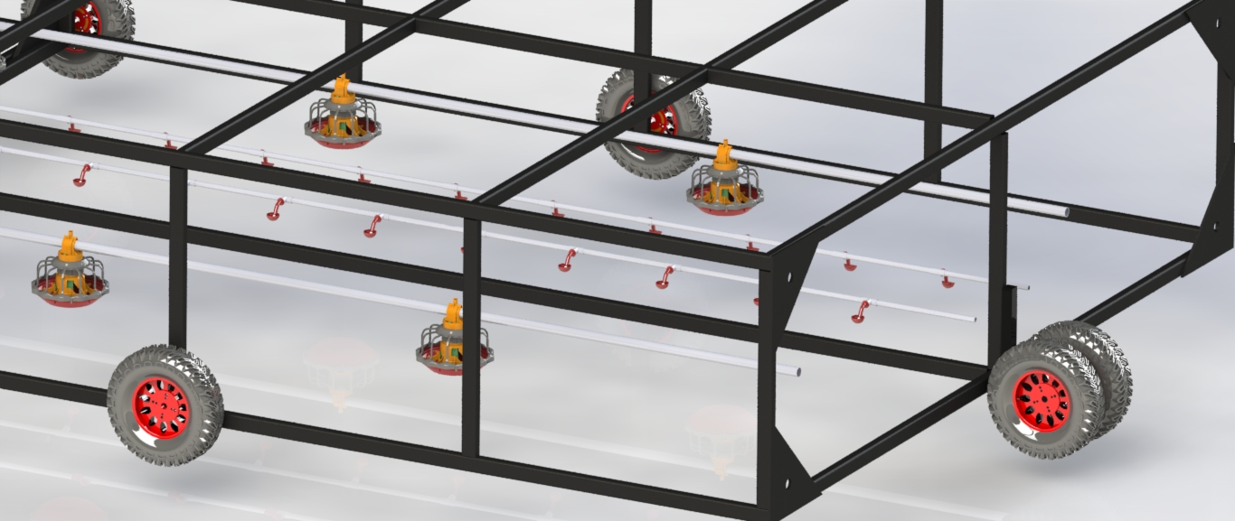 移动式家禽笼系统